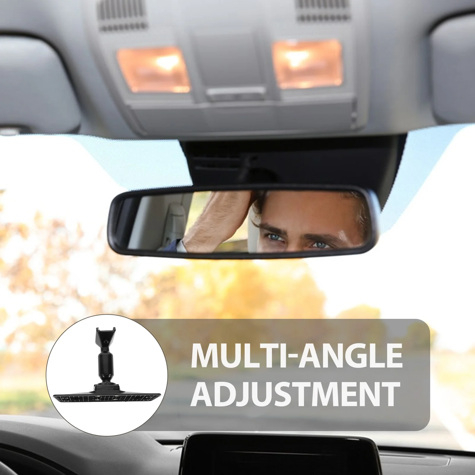 1Set العالمي مرآة الرؤية الخلفية داش كام قوس المعادن جبل حامل مستقر كاميرا خلفية جبل قابل للتعديل زاوية مسجل Dvr للسيارة