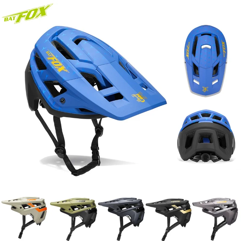 

Защитный шлем BATFOX для взрослых, MTB велосипедный шлем EPS, противоударный, регулируемый, 58-61 см, дорожное велосипедное снаряжение для XC для XC Trail BMX