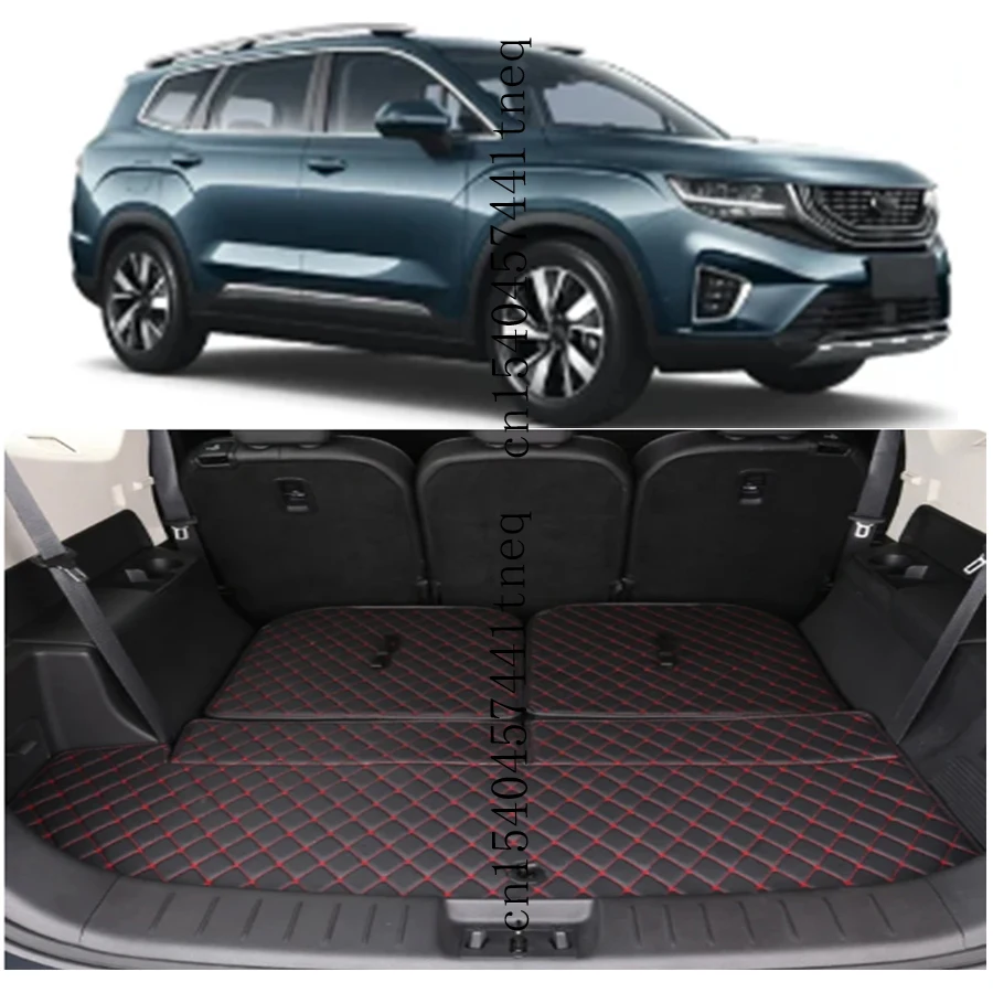 1pc Car Custom Rear Trunk Mat Anti-Dirty For Geely OKAVANGO 2021-2025 Leather Waterproof Cargo Liner Pad External Auto Accessory