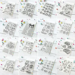 Cute Frog Fox Animals Bottle Cutting Dies and Clear Stamps Birthday Cake Thank You Words Dies For DIY Scrarpbooking Paper Craft