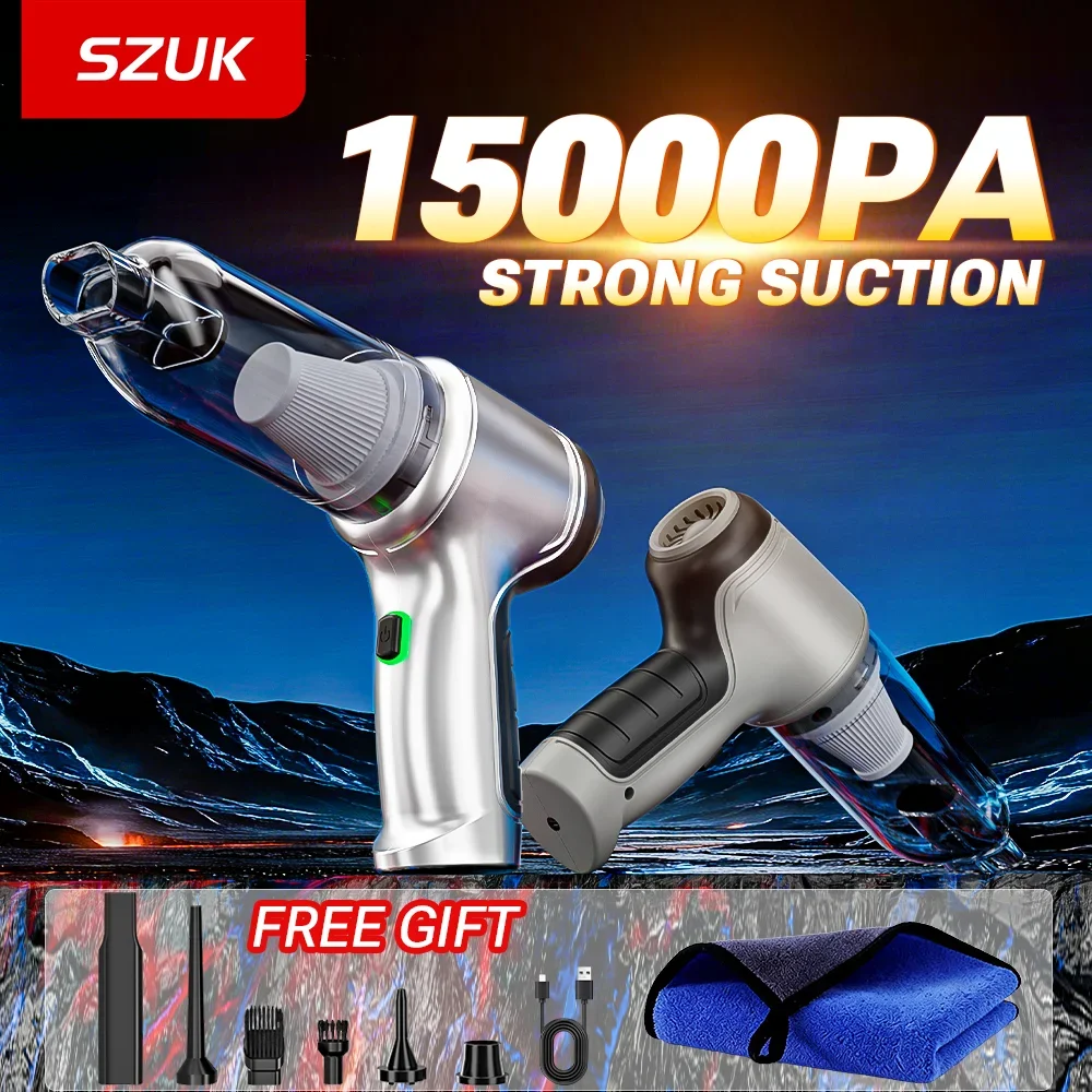 SZUK NEW Car Vacuum Cleaner Mini Powerful 998000PA Portable Vacuum Cleaner for Handheld Blower Car Cleaner Home Appliance