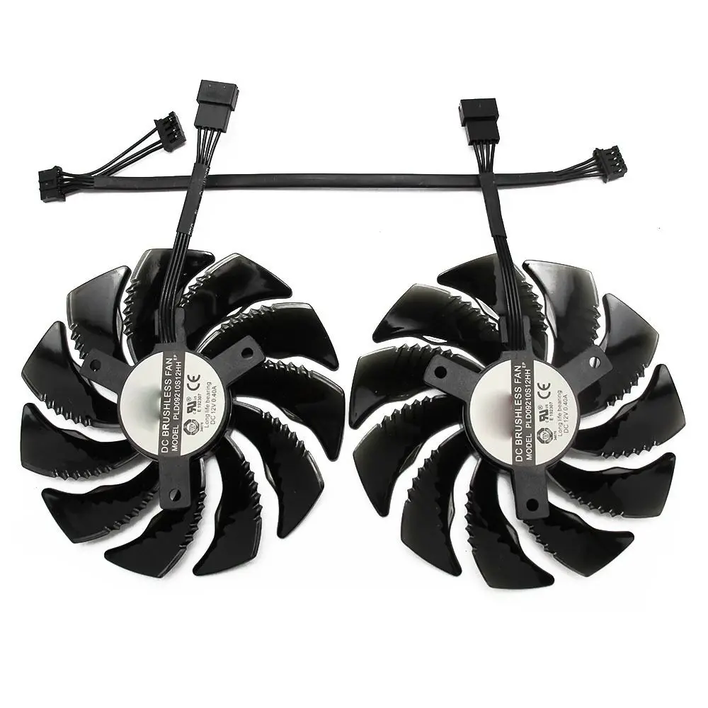 

T129215SU GPU Cooler Dual Fans 4Pin Video Card Cooler DC 12V Cooling System for GIGABYTE RTX2060GTX1650 1660/1660Ti