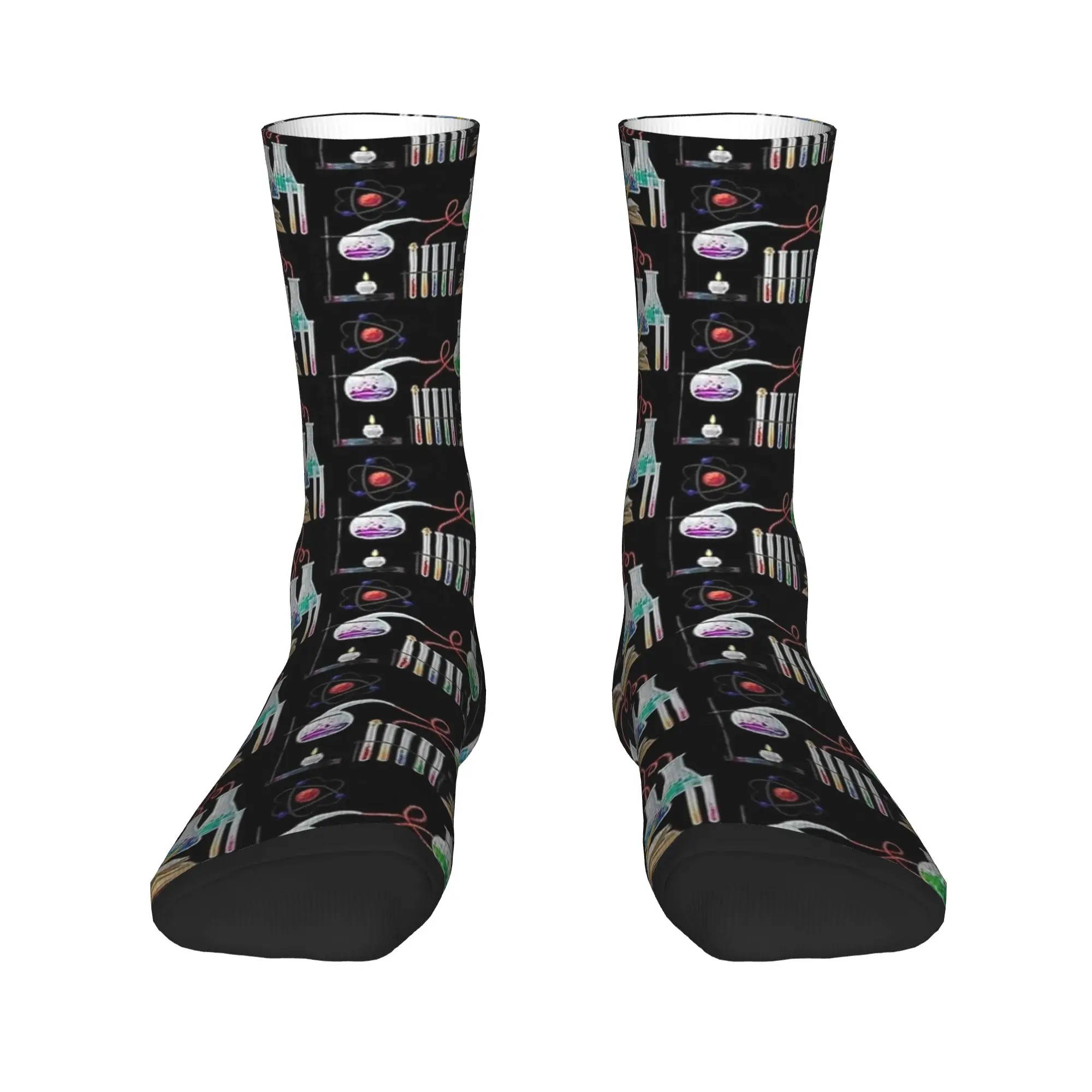 Custom Biology And Chemistry Socks  Graphic Stockings Anti-Slip Men's Socks Soft Winter Harajuku Outdoor Sports Socks