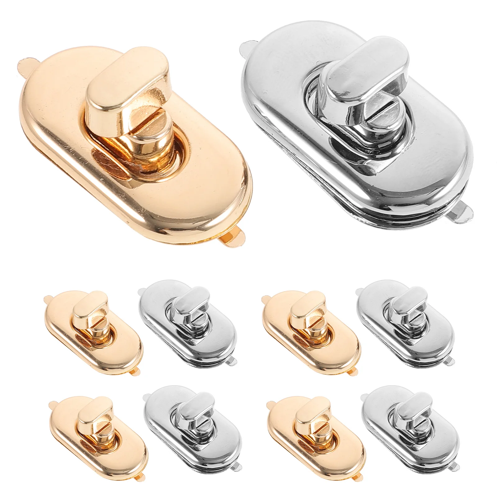 

10Pcs Twisting Locks for Bags Durable Iron Buckles Purse Making Leathercraft Parts Purse Making Supplies Bag Turn Lock