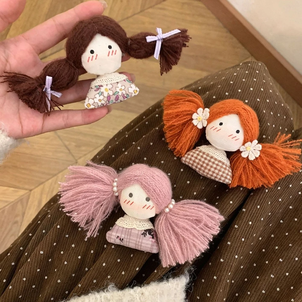 Korean-style Fabric Cartoon Brooches Stylish Girl's Corsage Sweater Coat Pin Accessories
