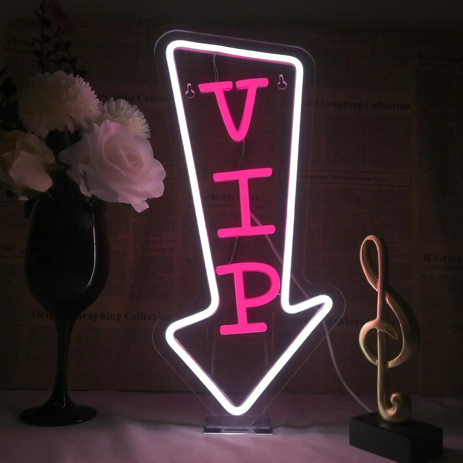 

Неоновая вывеска VIP Lounge, светодиодная неоновая лампа USB для бара, отеля, кафе, VIP-комнаты, игровой комнаты, спальни, декоративное настенное освещение, подарок