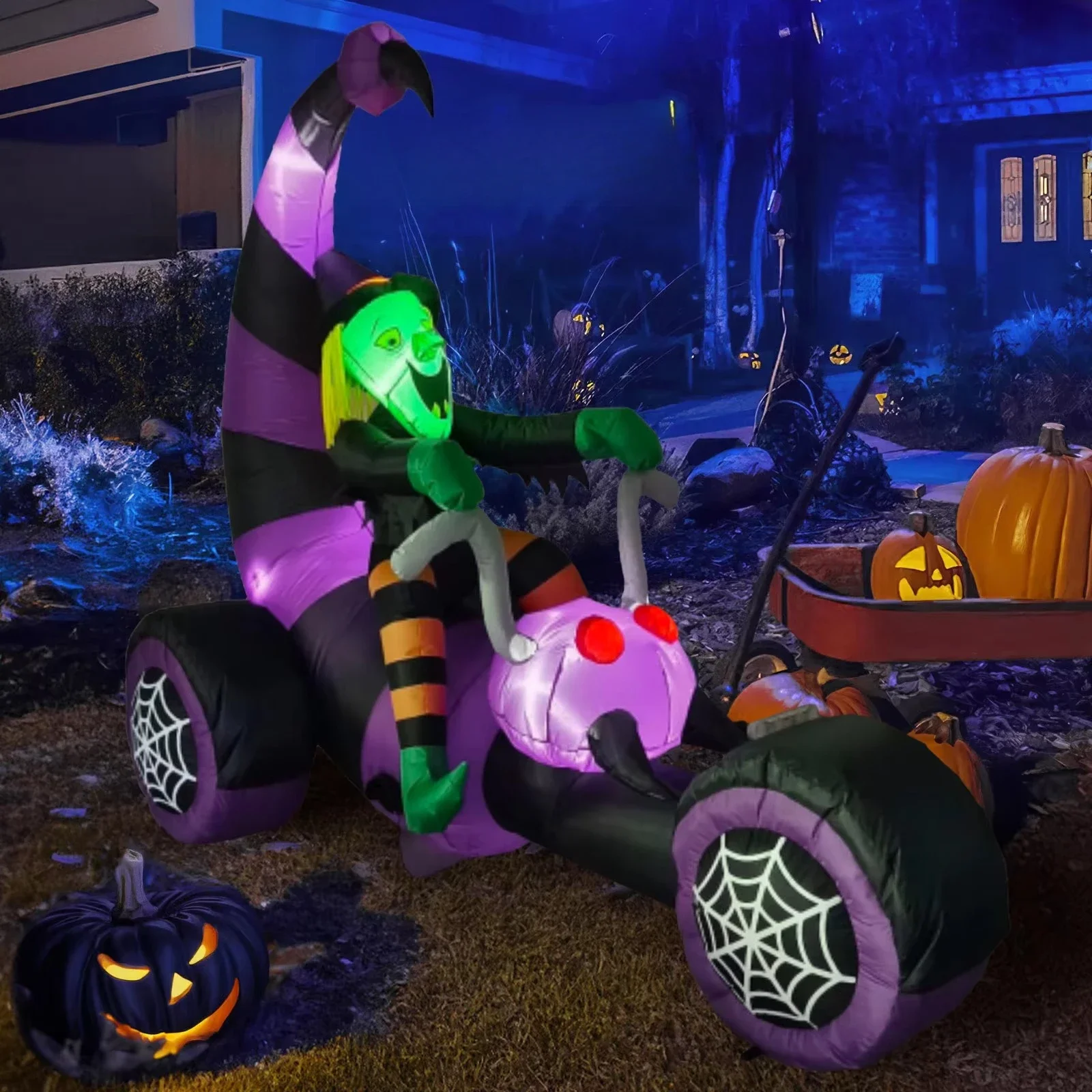 Outdoor Giant Halloween Pumpkin Truck Holiday Ornaments Halloween Inflatable
