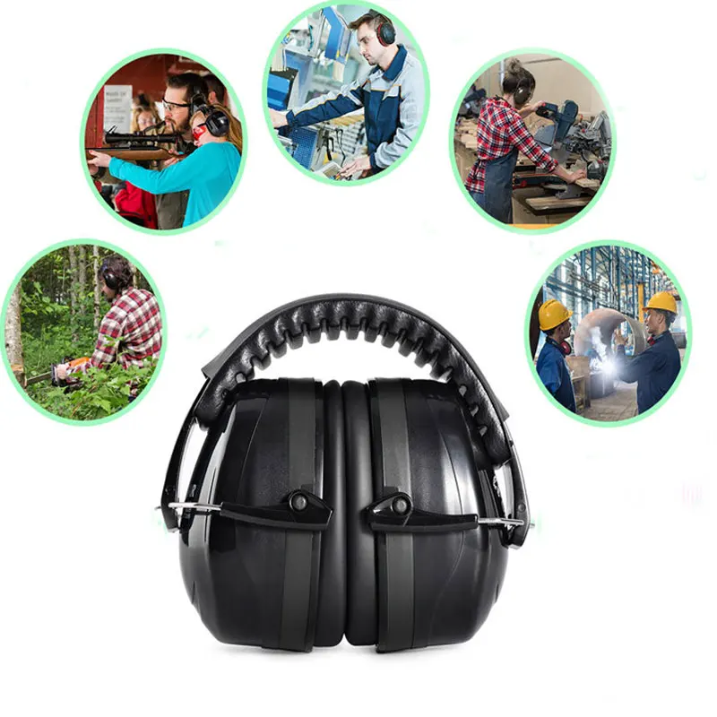 34db Over Head Ear Muffs Defender Earmuff Hear Protect Headset Fold Noise Cancel Reduction Sport Hunting Shooting Headphone