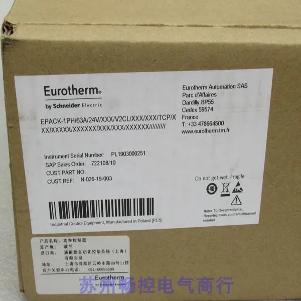 2025.4 New Eurotherm Power Controller EPACK-1PH/63A/24V/XXX/V2CL In Stock