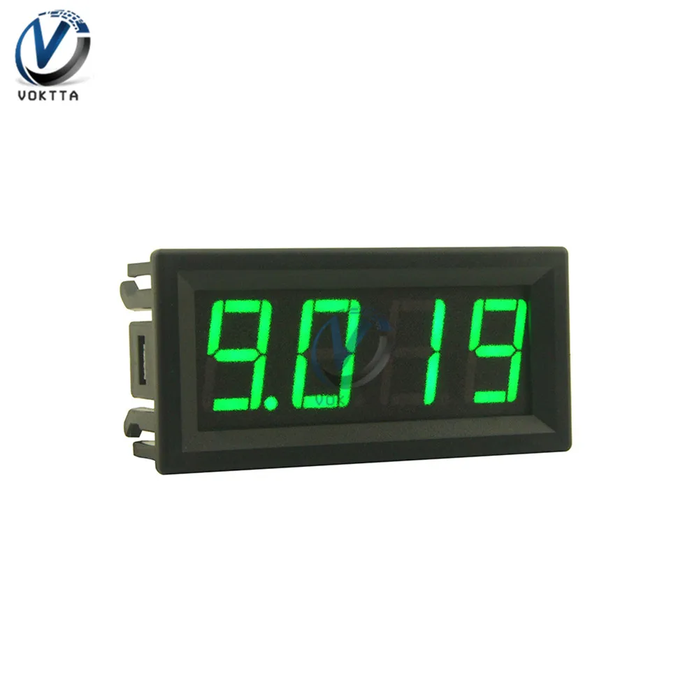 Imagem -04 - Voltímetro Digital com Display Led Amperímetro Painel Tensão Detector de Corrente Testador Medidor Bits 056 dc 0100v 0-10a