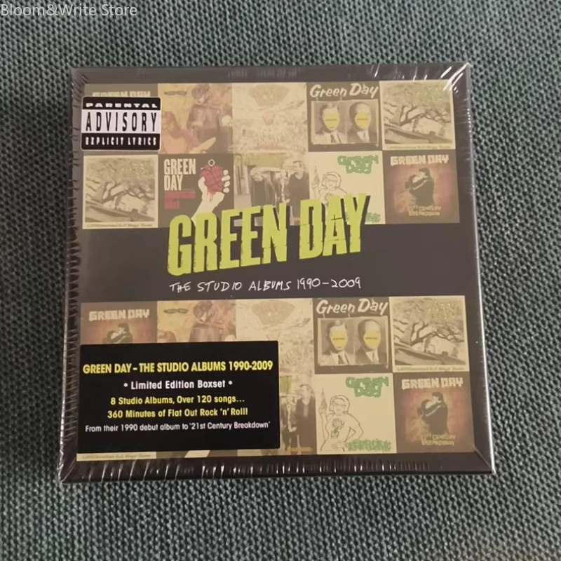 Classic Punk Rock Bands Studio Albums Green Day 1990 - 2009 Studio Album Box Set 8CD Billie Joe Music Record Walkman Music Gifts