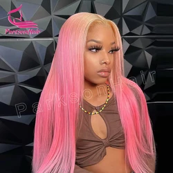 Wear Go Glueless Wig Pink 13x6 HD Transparent Lace Front Straight Wigs For Women 613 Colored 13x4 Lace Front Human Hair Wigs 250