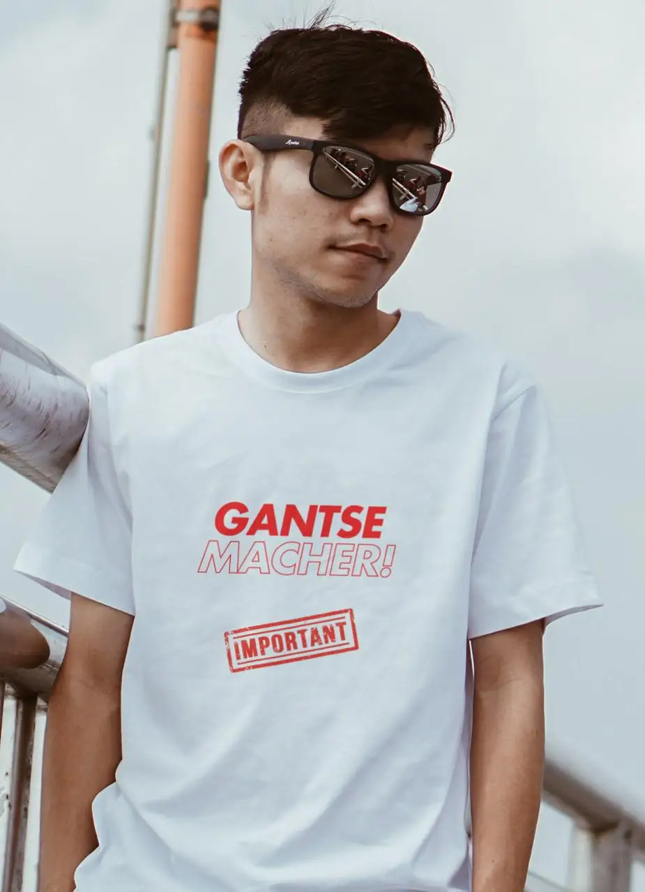 Gantse Macher Yiddish T-Shirt - It Means 'important Person'! Yiddish Humour T-Shirt, Jewish Humour T-Shirt, HannukahT-Shirt