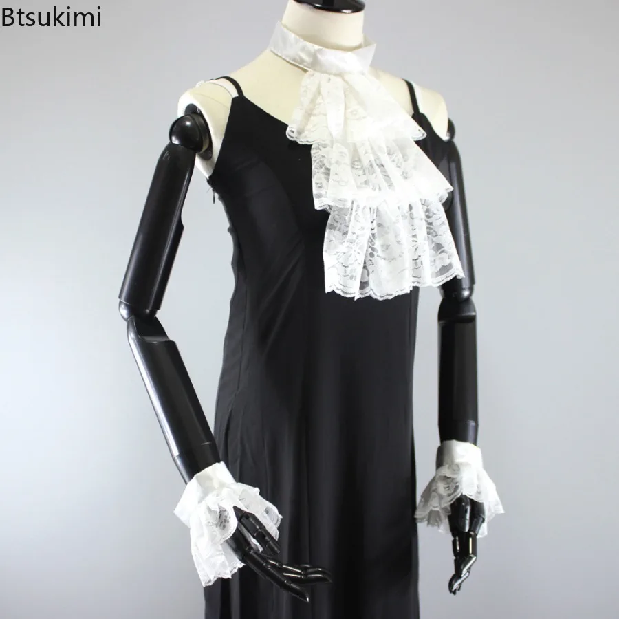 

Adjustable Vintage Lace Fake Collar Gothicism Fashion Elegant Ruff Decoration Jabots Collar Unisex Court-style Costume Accessory