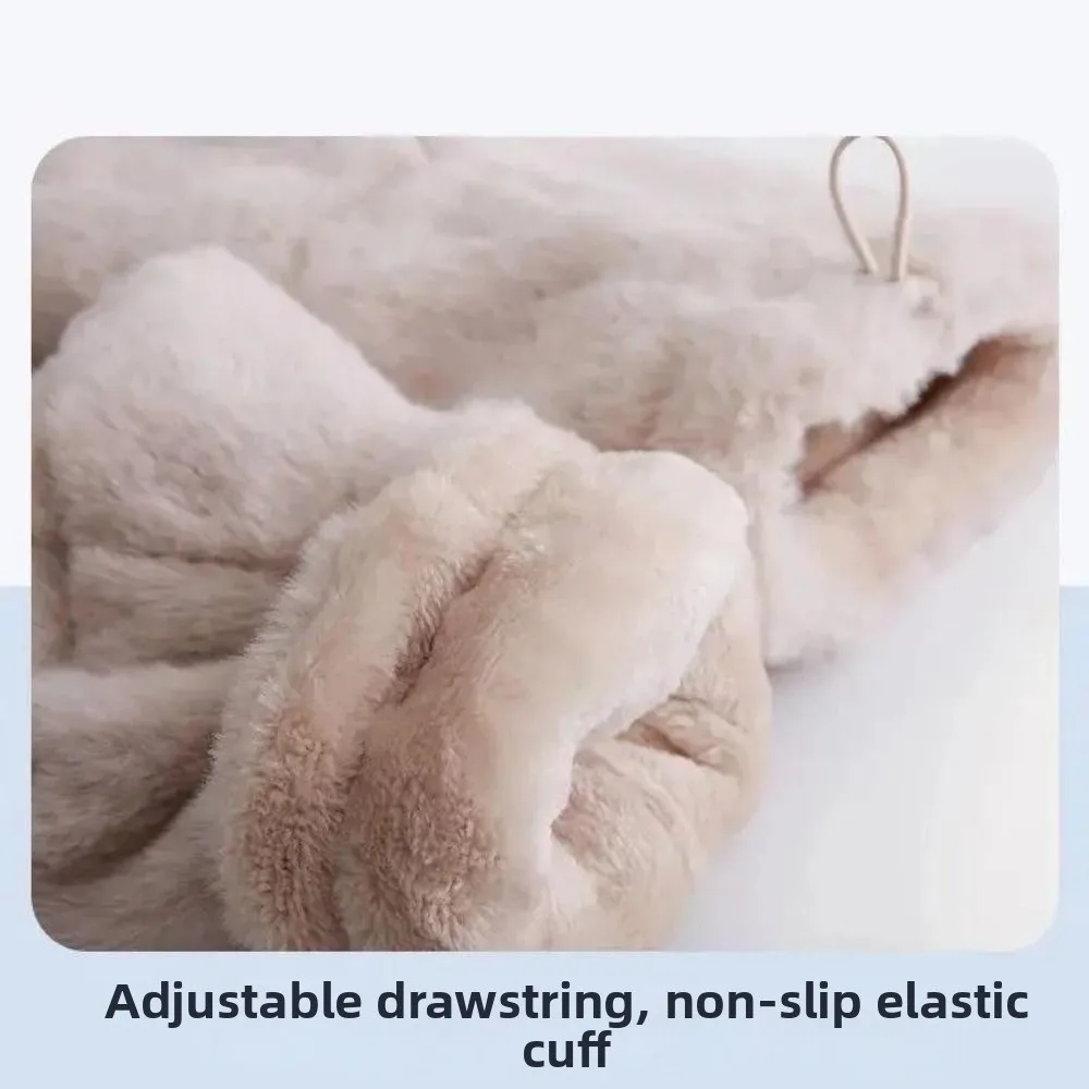 Cute Thickened Newborn Socks Anti-slip Solid Color Floor Socks Warm Foot Warmer Infant Winter