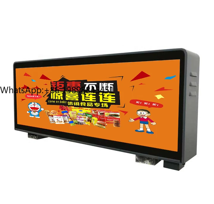 

WiFi-Controlled P4 Waterproof LED Screen 960x320mm Double Side Taxi Top Display for Retail Store Advertising for Outdoor