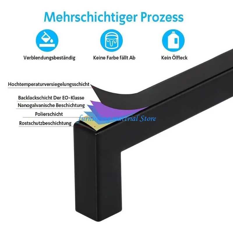 Y5GD 12pack Matte Black Hardwares Handle 128mm Centers For Home Improvement