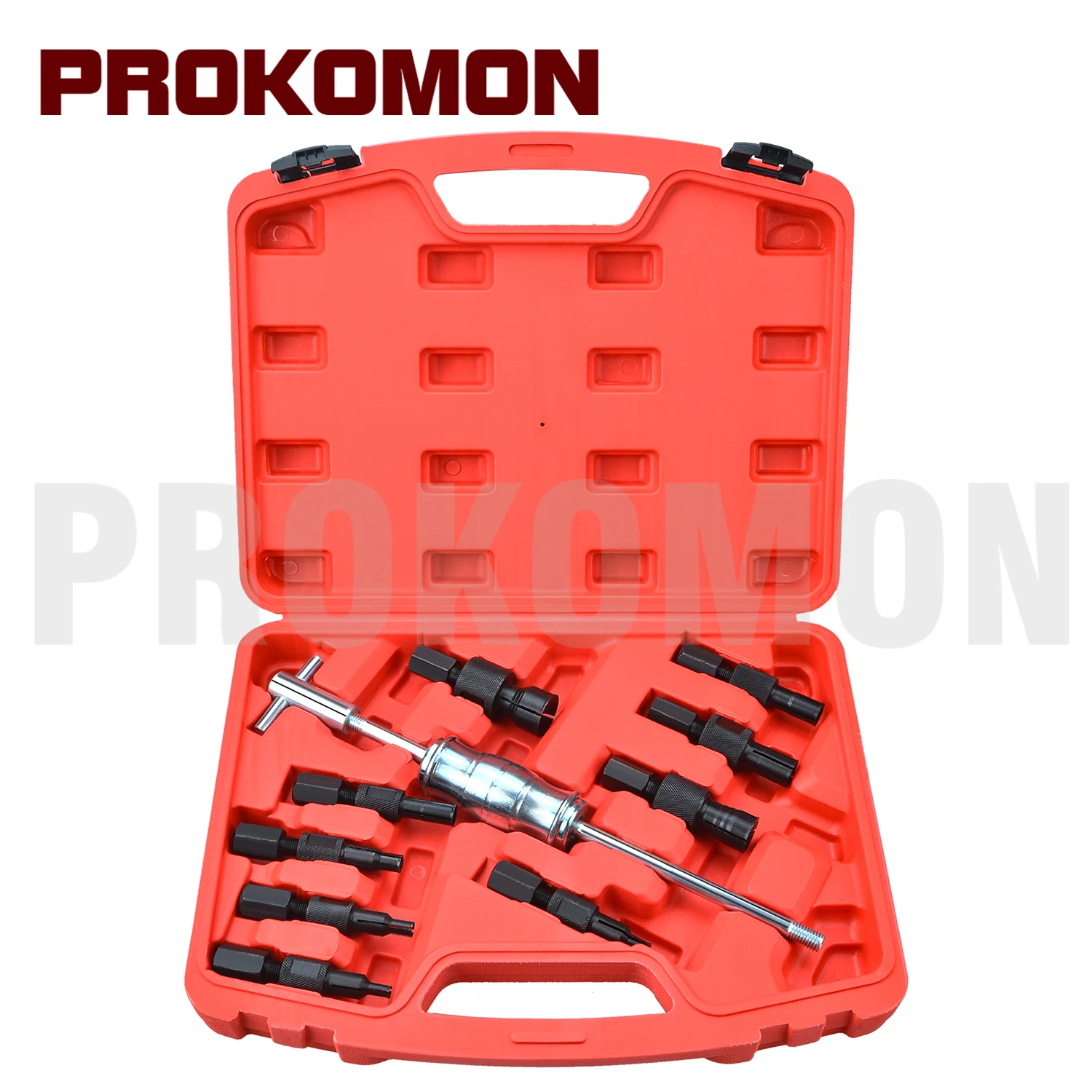 Kit de 10 piezas para orificios ciegos, extractor de rodamientos internos con martillo deslizante, herramienta de extracción de rodamientos