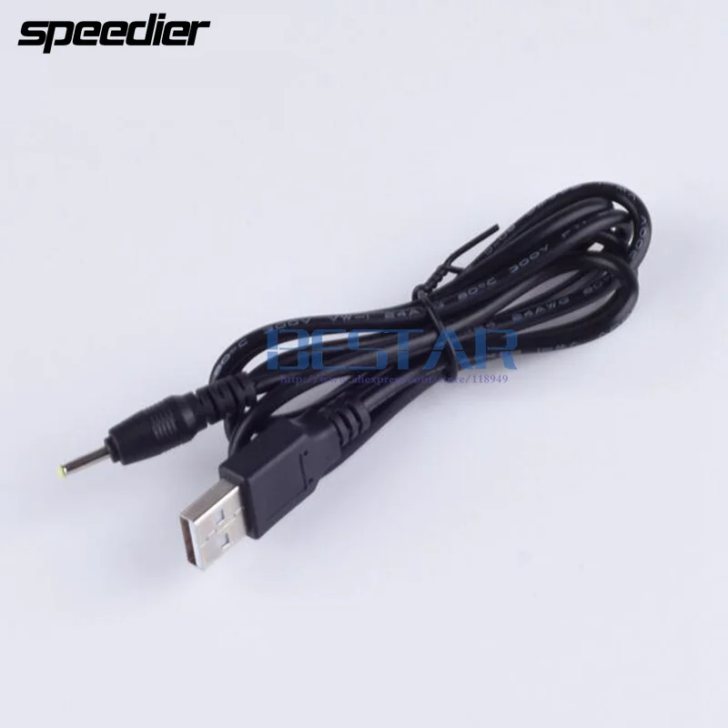 أسود تيار مستمر قابس طاقة محول USB تحويل إلى 2.5*0.7 مللي متر/DC2.5*0.7 2.5 مللي متر x 0.7 مللي متر 2.5x0.7 ملليمتر جاك تهمة شحن كابل الطاقة 1 متر