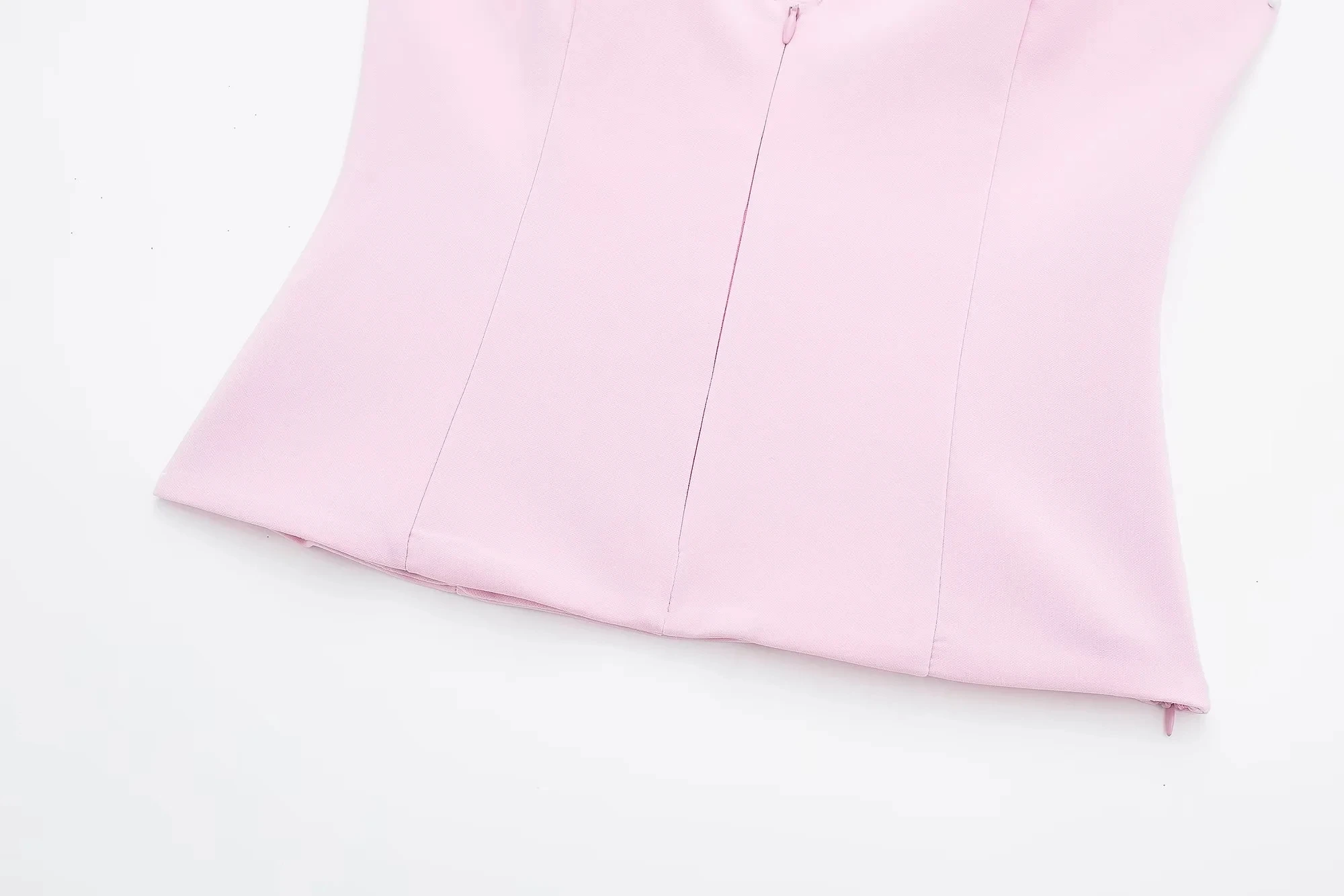 HH Damen-Set, lässige Röcke, Shorts, schickes Neckholder-Hemd, rückenfreies Top und Shorts, süßes rosa Sommer-Sexy-Shorts-Sets – Detail 13