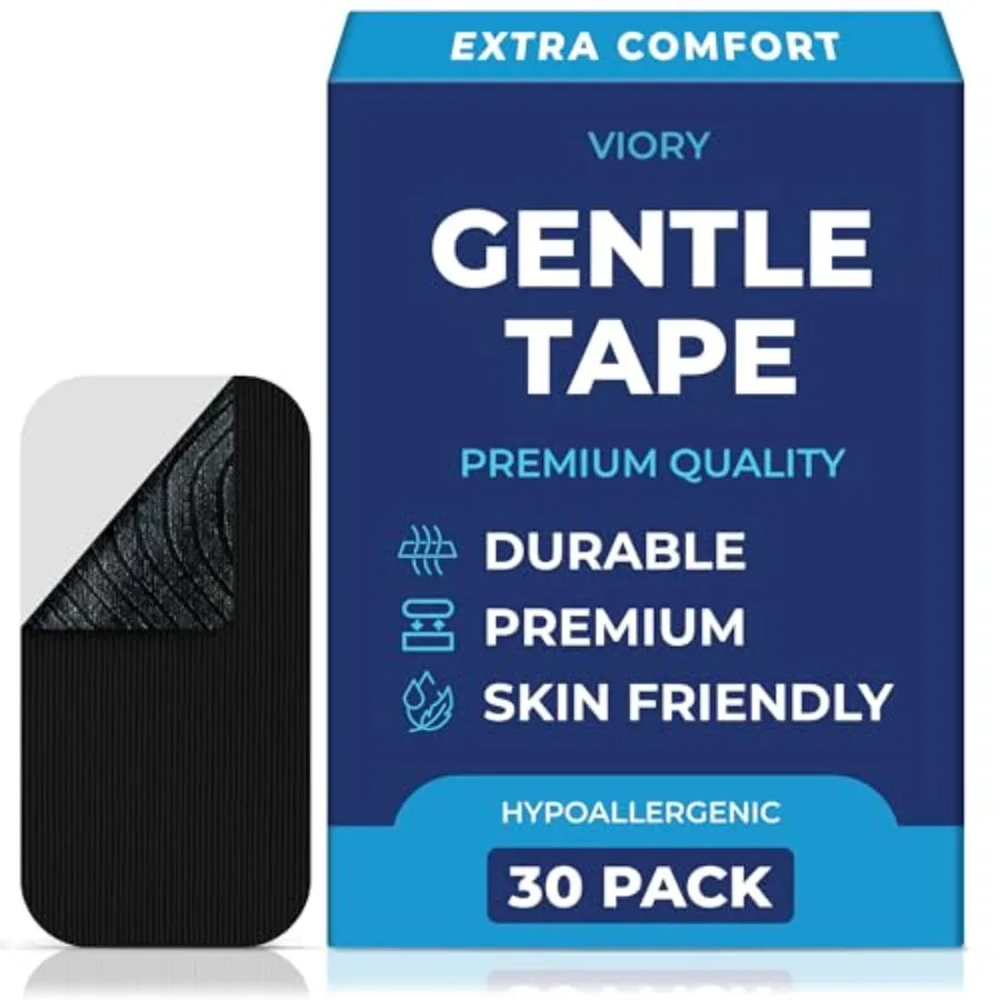 

Нежная лента Gentle Tape, 30 штук в упаковке - безболезненное удаление, гипоаллергенная, без латекса и бережная к коже - упаковка может отличаться - адгезив, безопасный для кожи