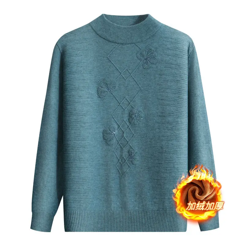 

Женский пуловер с длинными рукавами, свитер с круглым вырезом, однотонный повседневный элегантный топ