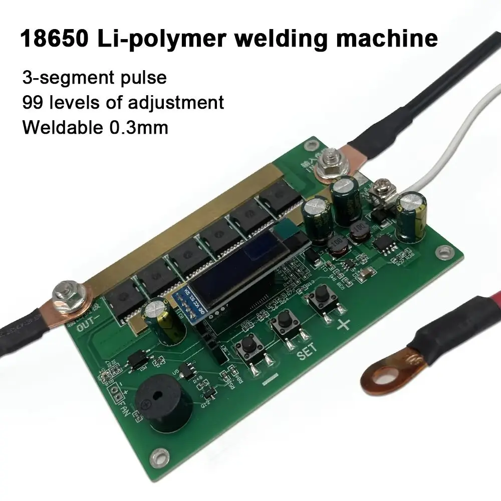 

Copper Welding Pen Welder Control Board Set Smart Digital Display Real-Time Display 99 Gears 12V Spot Welder Module