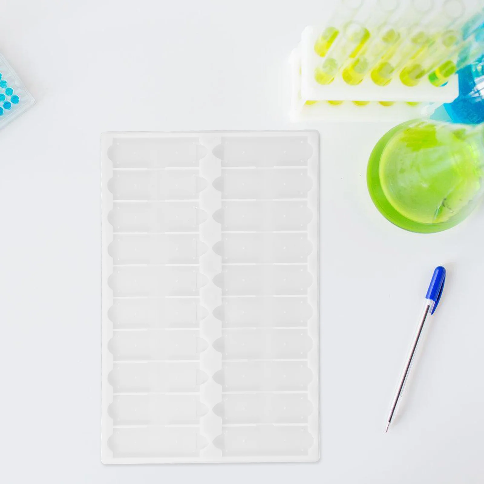 لوحة تخزين صينية شرائح المجهر، مادة البولي بروبيلين، سهلة التنظيف، إعداد أبحاث المختبر، حل متعدد الاستخدامات #6