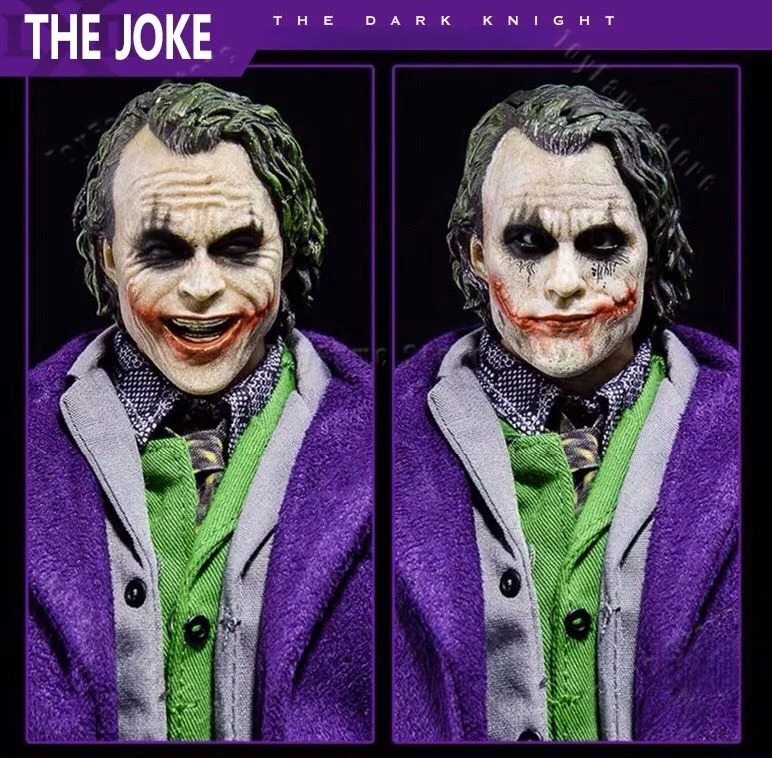 

HC Hot Toys Real Clothes Joker Figure The Comedian Play Arts The Dark Knight 1/6 Articulated Joints Collectible Model Toy 30CM