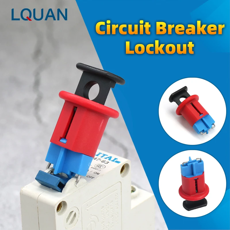 Circuit Breaker Lock Miniature Electrical Air Breaker Switch Handle Lockout MCB Isolation Lock Off LOTO Pinin