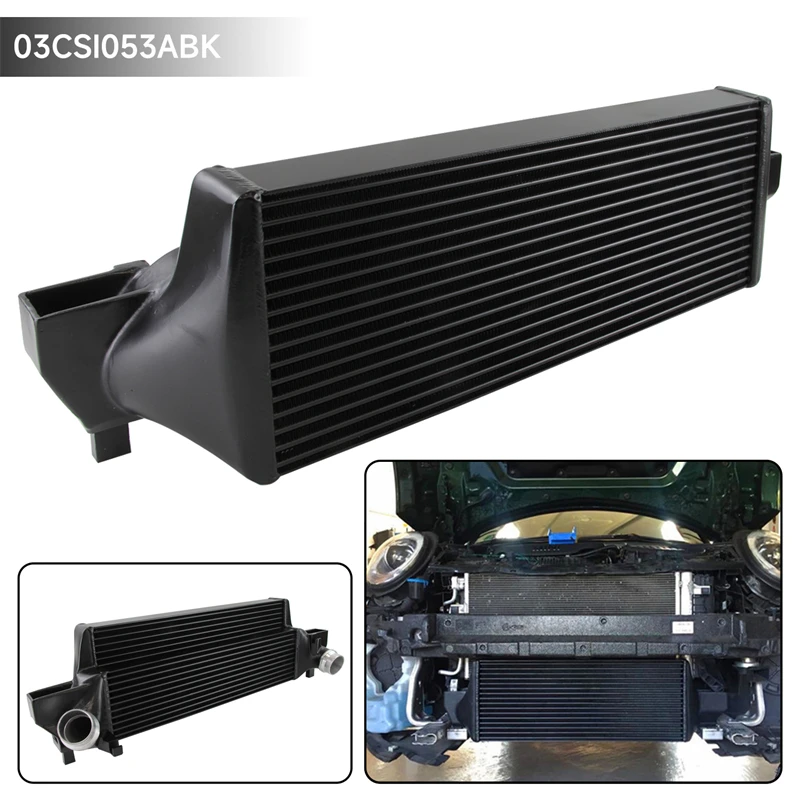 

Aluminum Front Mount Tube&Fin Intercooler Tuning For BMW MINI Cooper S SD F54 F55 F56 F57 F60 B37 B47 2014+ Black/Silver