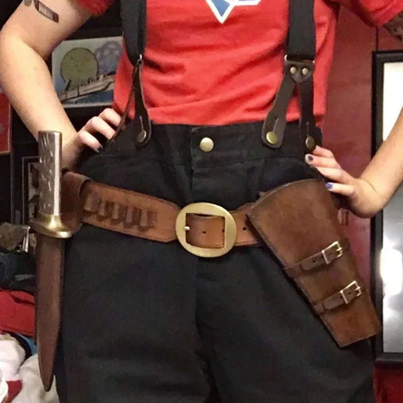 

Red Dead 2 Arthur Costume Western Cow boy Halloween Belt Set