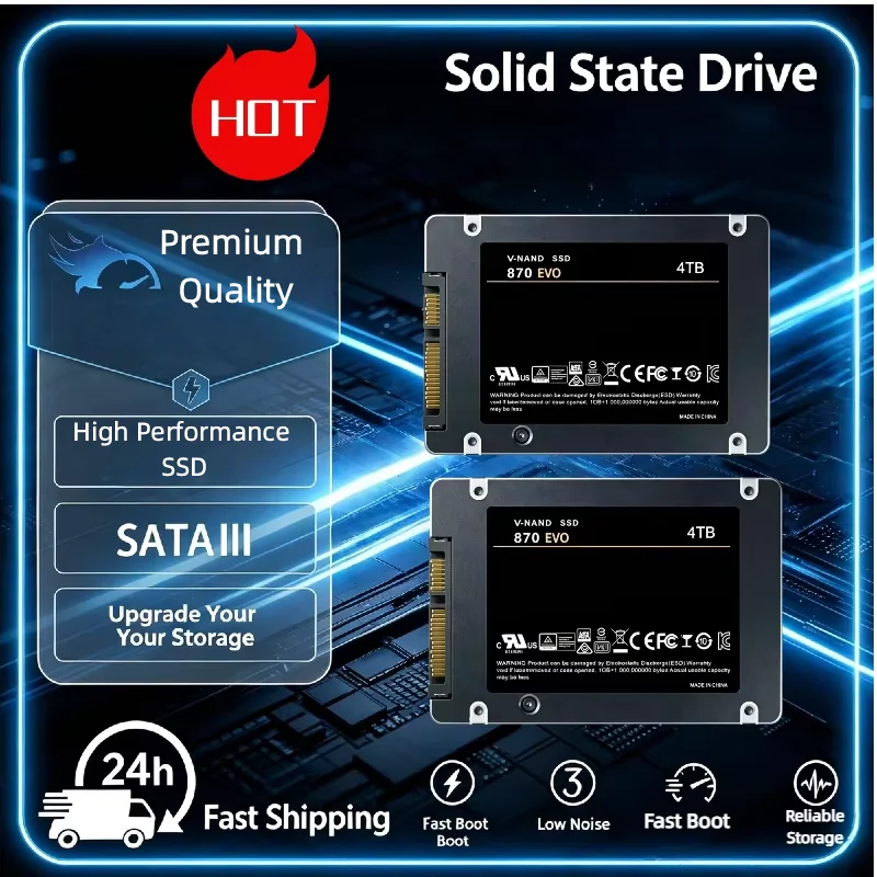 High Speed Original SATA III 2.5" SSD 870 EVO 500GB 1TB 2TB Internal Solid State Hard Drive SSD Disk For Desktop Laptop Upgrade