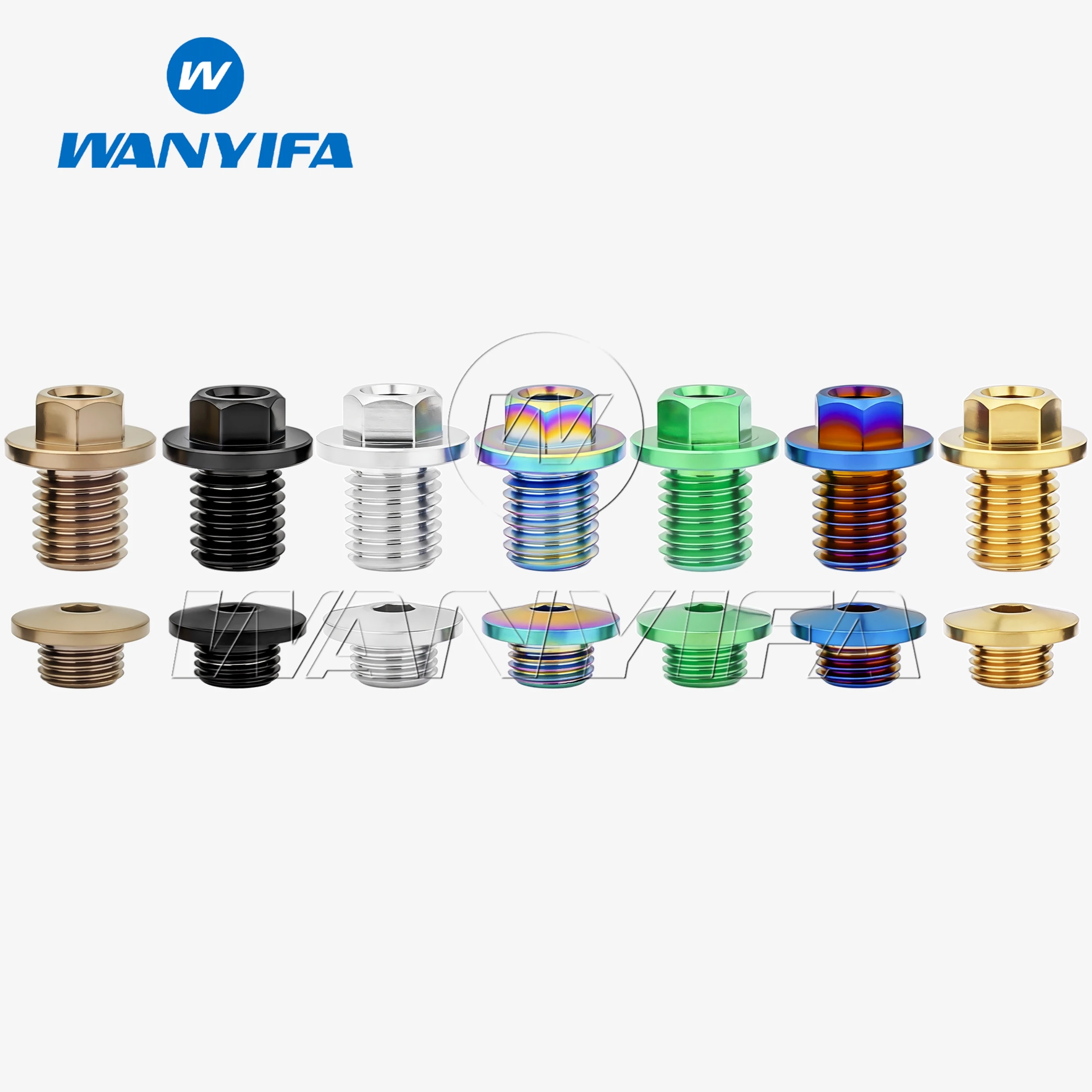 Wanyifa Titanium Bolt M7x4mm M9x10mm Screw Road Bike Shift Shifter Lever Oil Bleed Disc Brake Cable Hose Locking For Shimano