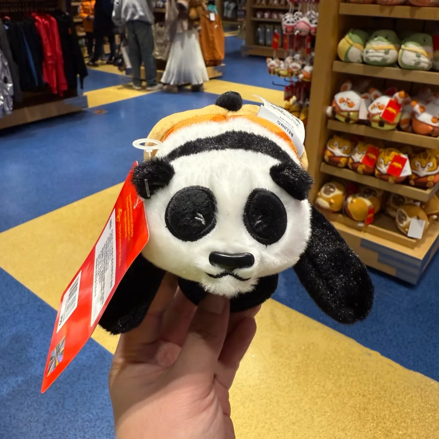 Beijing Universal Studios Kung Fu Panda Cute Series Po Retractable Lanyard with Plush Doll Travel Souvenir Gift