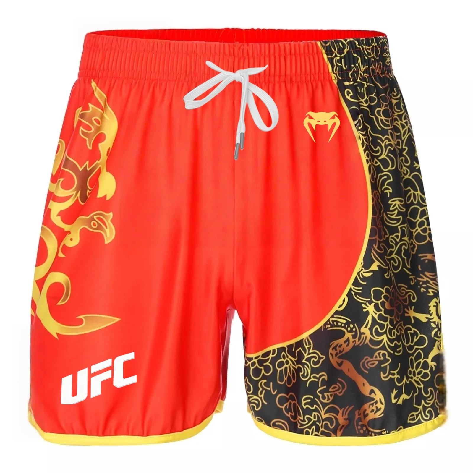 

Мужские и женские дышащие шорты для бокса UFC, тренировочные шорты для бокса с 3D принтом, дышащие быстросохнущие повседневные шорты