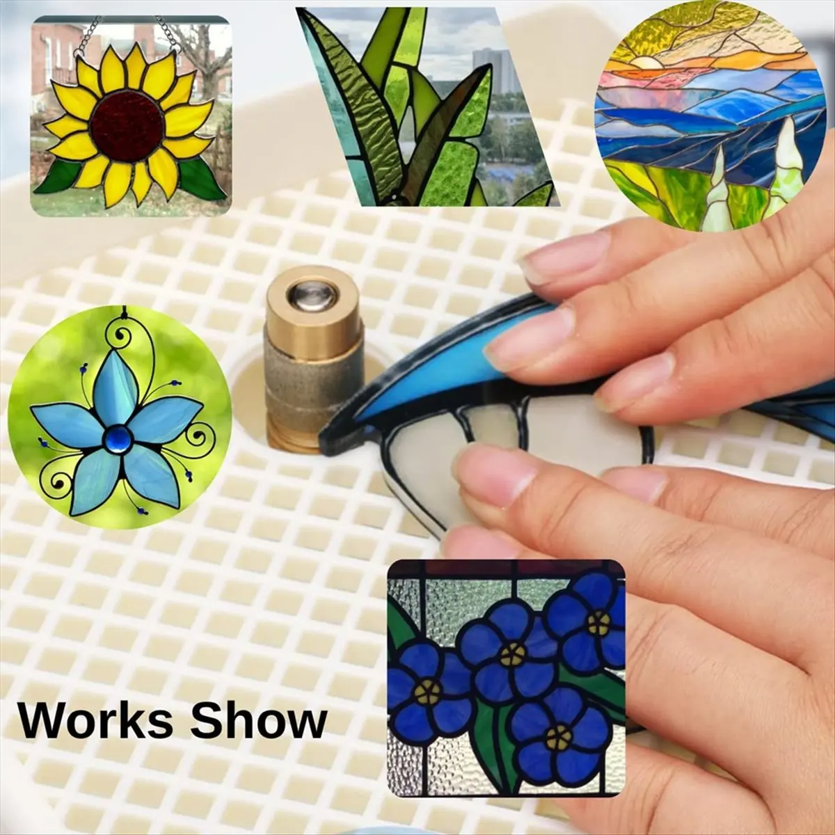 

2 шт. 5/8-дюймовые шлифовальные насадки для витражей, шлифовальные насадки, инструменты и принадлежности для шлифовальной машины для витражного стекла