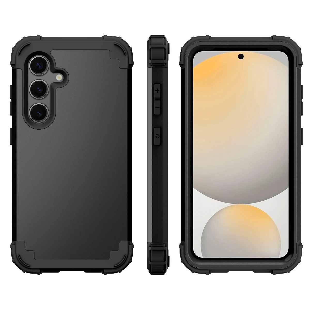 Heavy Duty Hybrid Sturdy Armor Defender High Impact Shockproof Protective Case For Samsung Galaxy S24 FE 5G Cover 2024