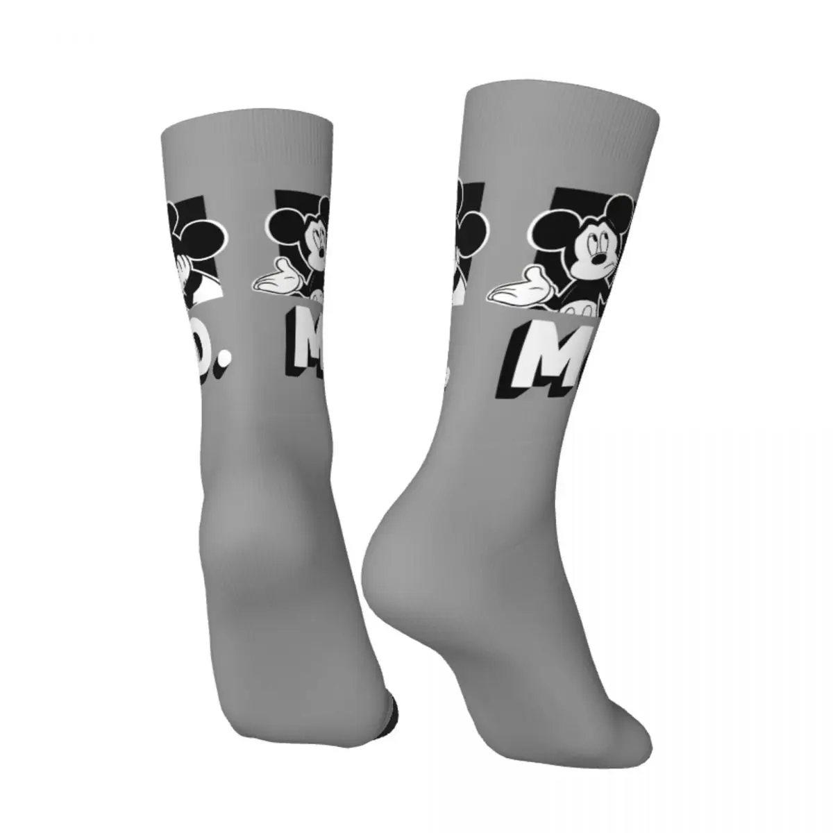 Mickey Mouse Socks Fashion Stockings Men Medium Soft Skateboard Socks Autumn Design Anti Skid Socks