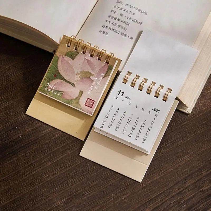 

Y1UB 2026 Desktop Calendar Daily Home Desk Planner Standing Desk Organizers