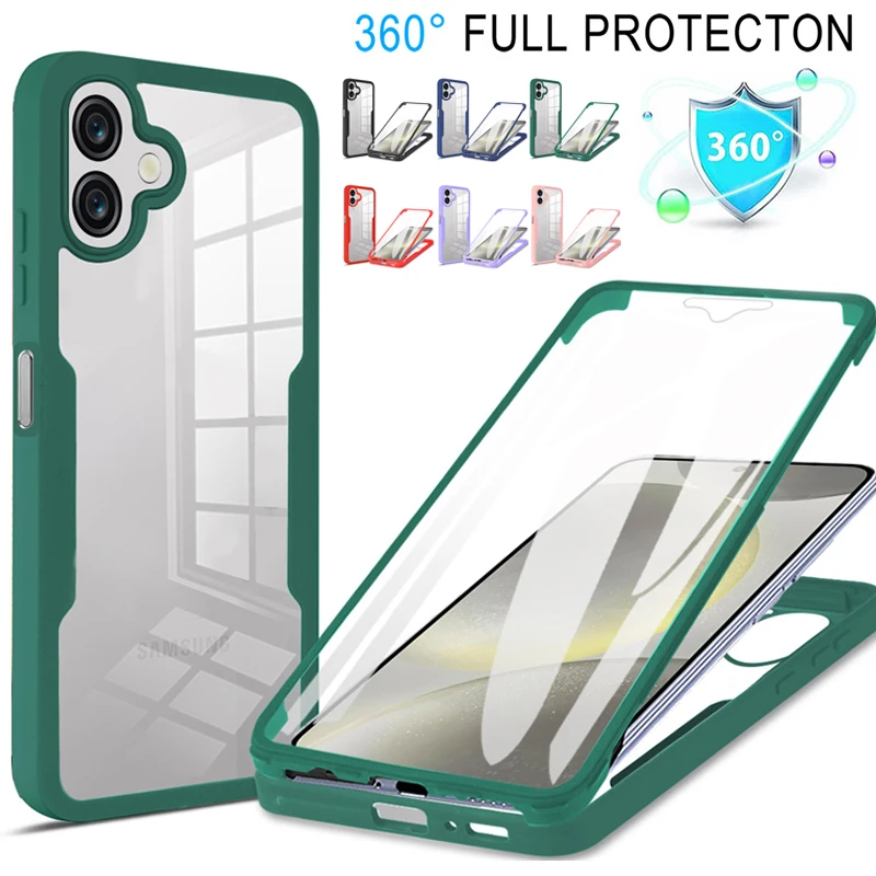 حافظة لهاتف Xiaomi Poco X7 Pro 5G كاملة مقاومة للصدمات 360 غطاء حماية للشاشة الشفافة لهاتف Pocco Poko Little X7Pro X 7 5G Coque