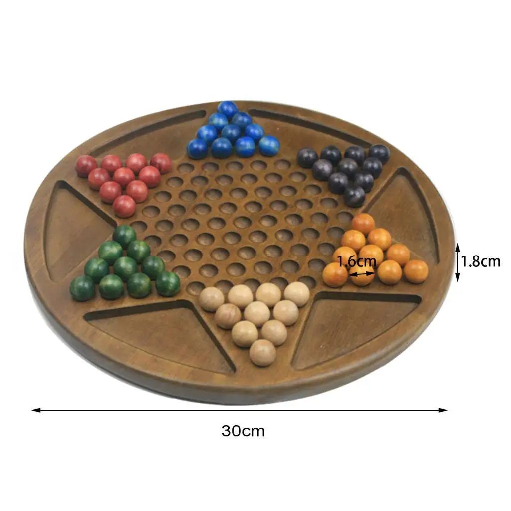 

Chinese Checkers Fun Game Toy for Ages 6+ Handcraft 13.78 Inches Board Games