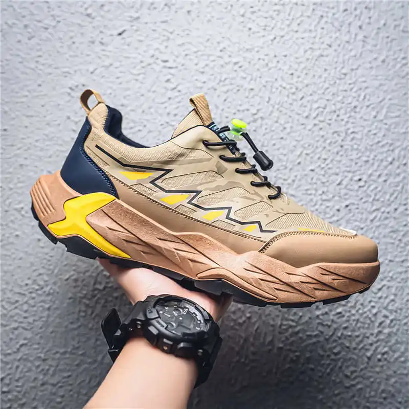Demi-season Thick Heeled Running Shoes Men Jogging Mary Jane Men's White Summer Sneakers Beige Boot Sports Importers Basctt