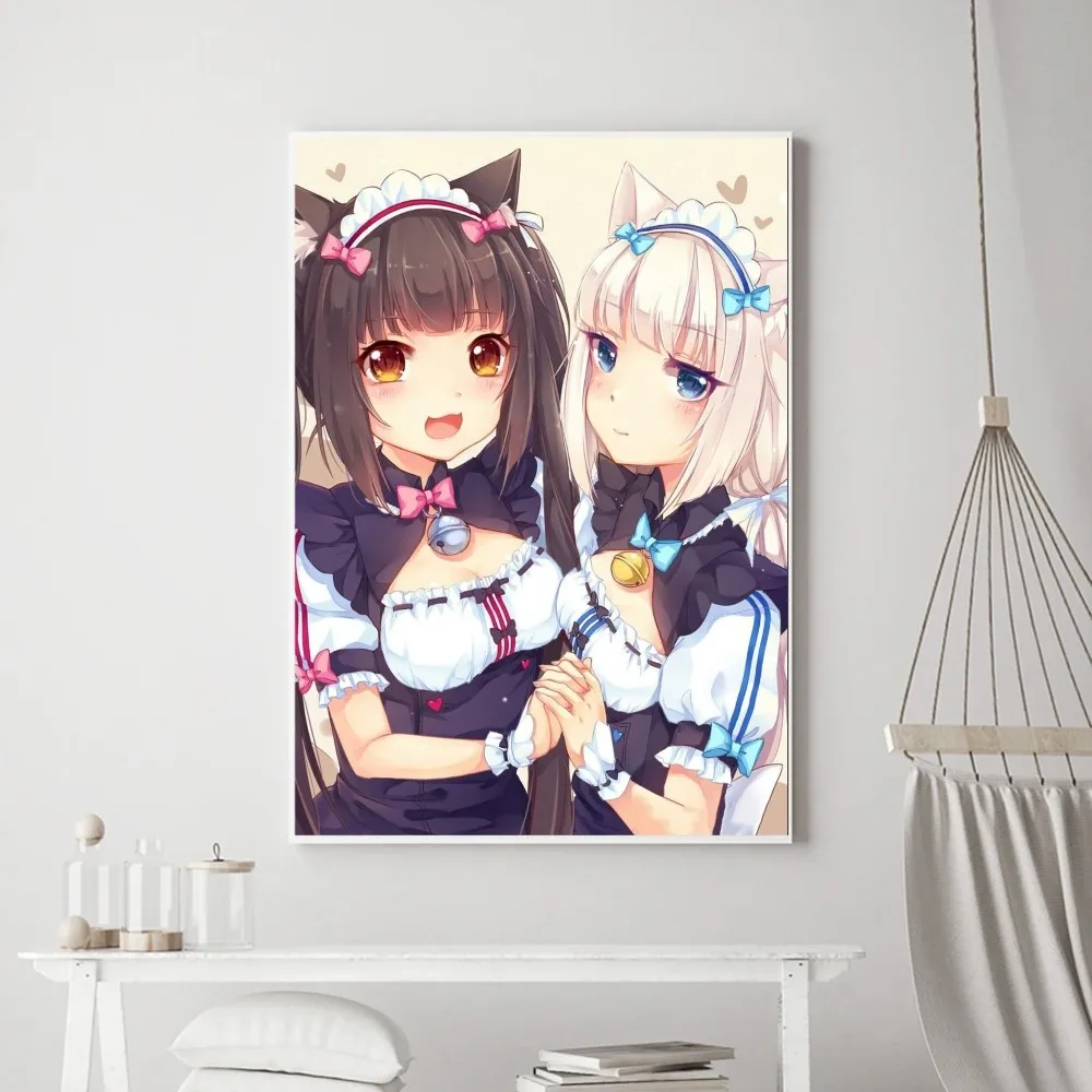 Nekopara Japanese Anime Poster Prints Poster Wall Painting Bedroom Living Room Wall Bar Restaurant Sticker Large