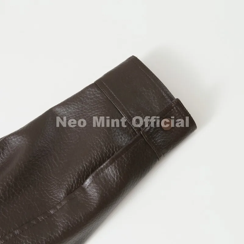 Neo Mint Autumn 2026 New Black PU Leather Jacket Woman Cool Retro Street Fashion Girls Faux Leather Aviator Coat Outerwear Women