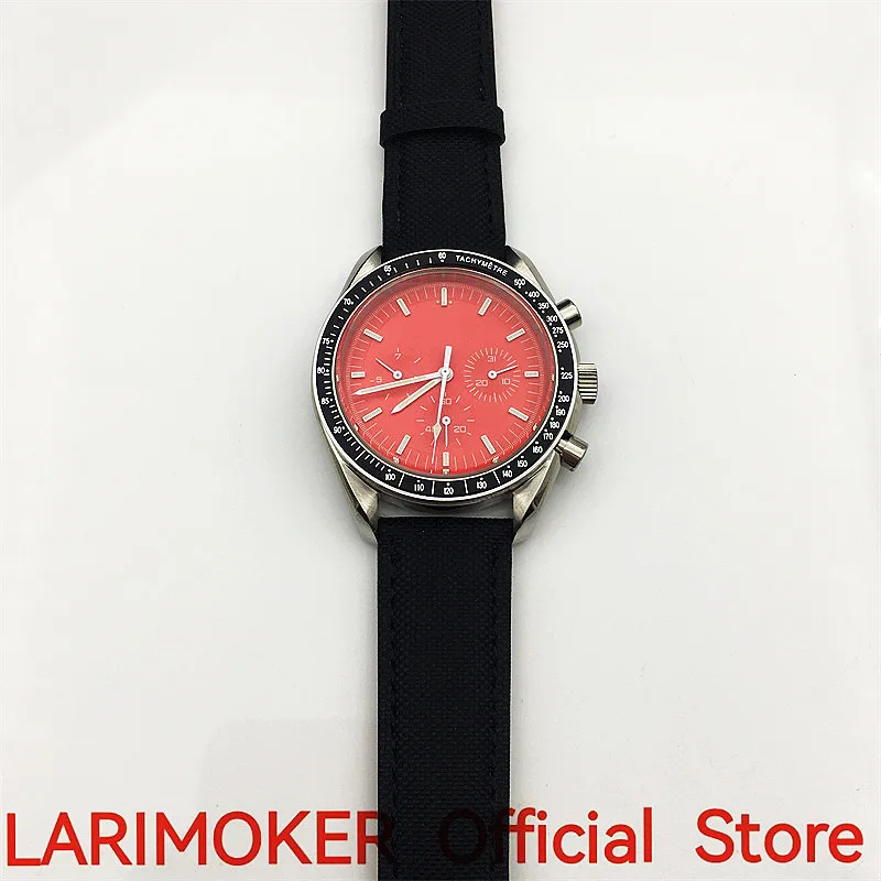 

LARIMOKER New Popular Men's Watch Black Dial Metal Strap Weekday Date Indicator 40mm Automatic Watch