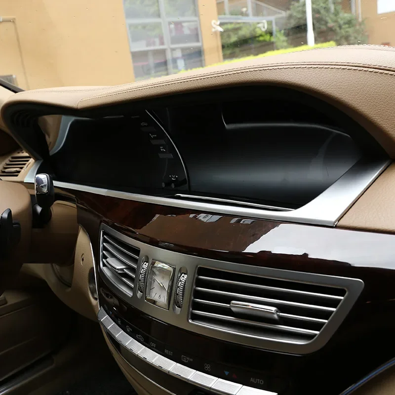

Для Mercedes Benz S Class w221 2005-13 ABS автомобильная центральная консоль приборная панель под декоративной панелью поверхности наклейки автомобильные аксессуары