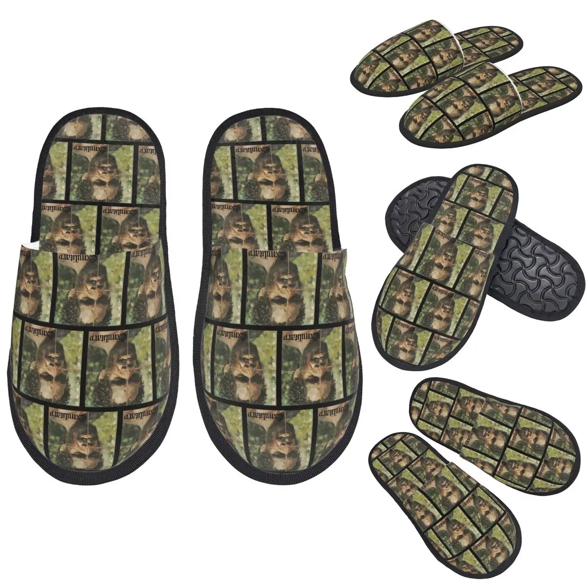 

Custom Death Grips Exmilitary Slippers Memory Foam Warm Soft Women House Slipper Indoor Cozy Shoes