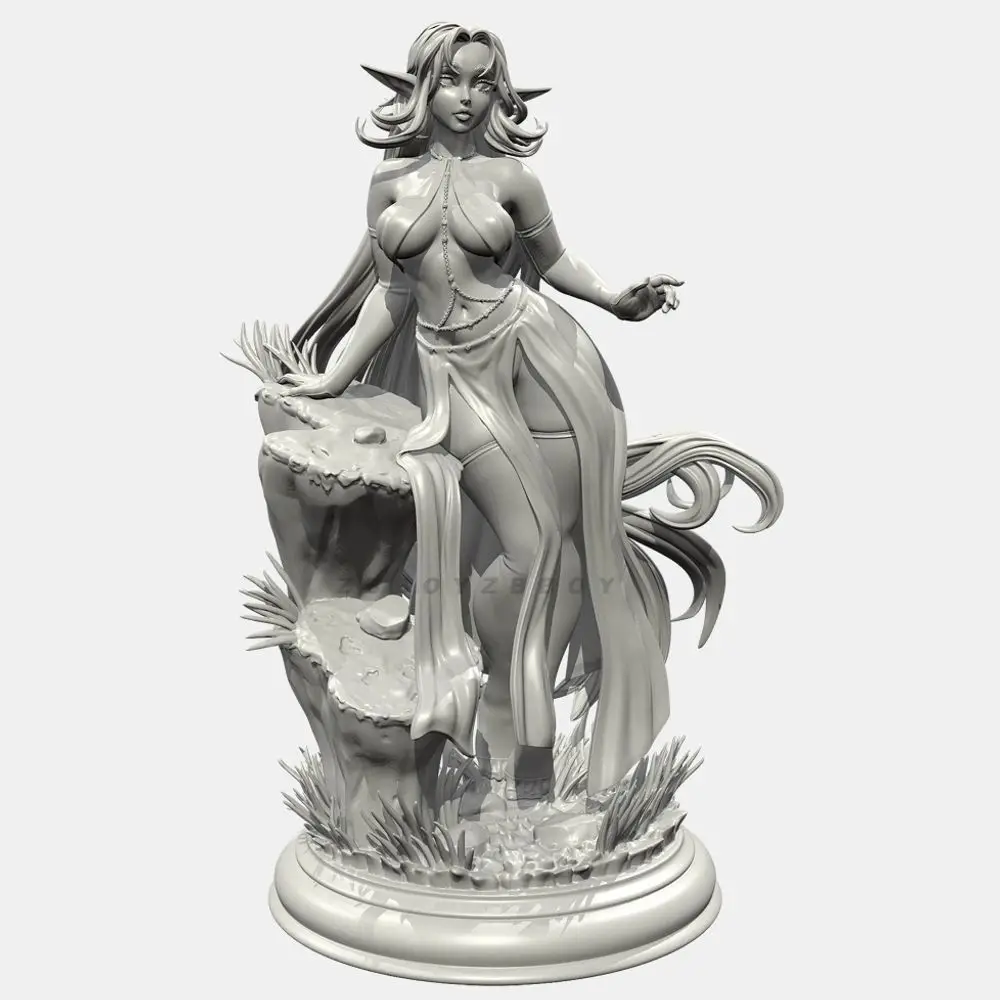 38mm 50mm 75mm 90mm Elven Fairyb Resin Soldier Assembly Model DIY Coloring 3D Printed Figurines Miniatures Decoration Crafts