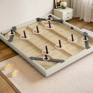 Nordic Modern Storage Paar Bettrahmen Elegante Prinzessin leichte Luxuslöste Lese 8 Hauptverkaufsstraße Doppelbett - №4